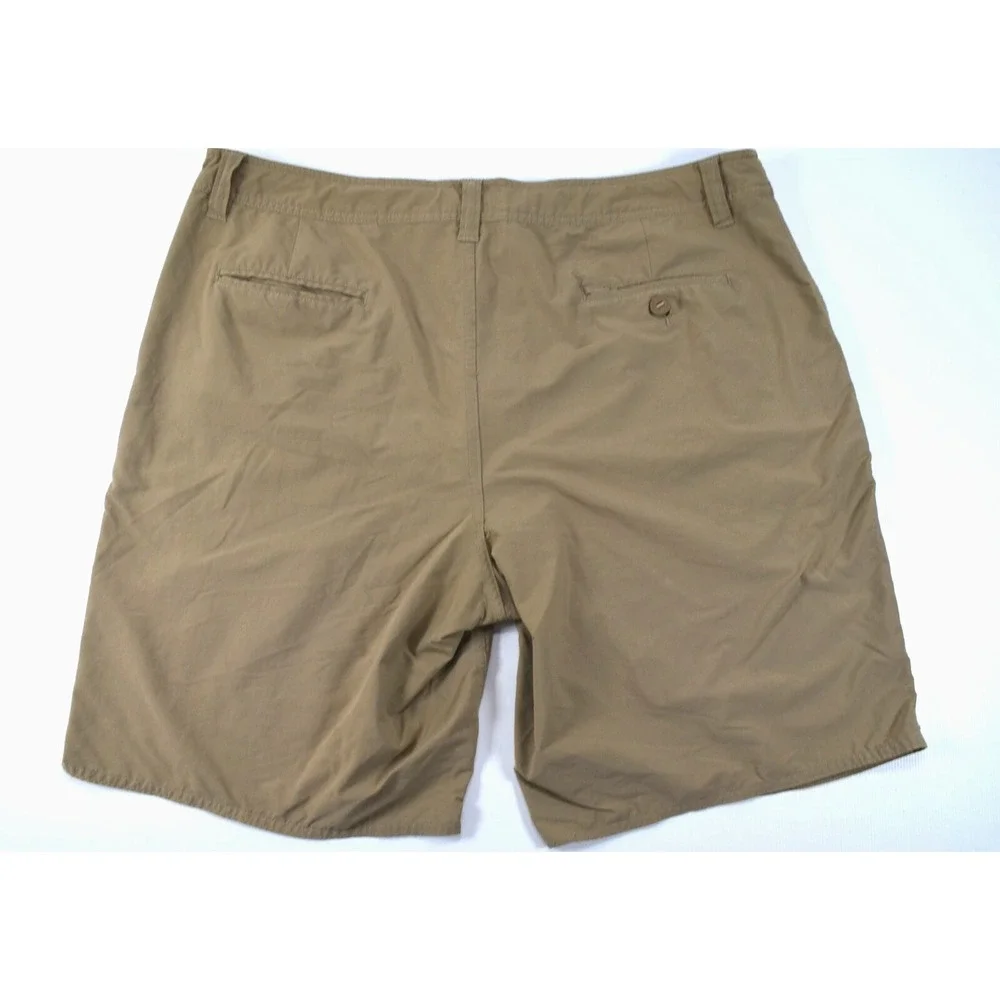 Patagonia Nylon Blend Shorts Mens 40 Beige Walk Drawstring Canoe Kayaking Hiking